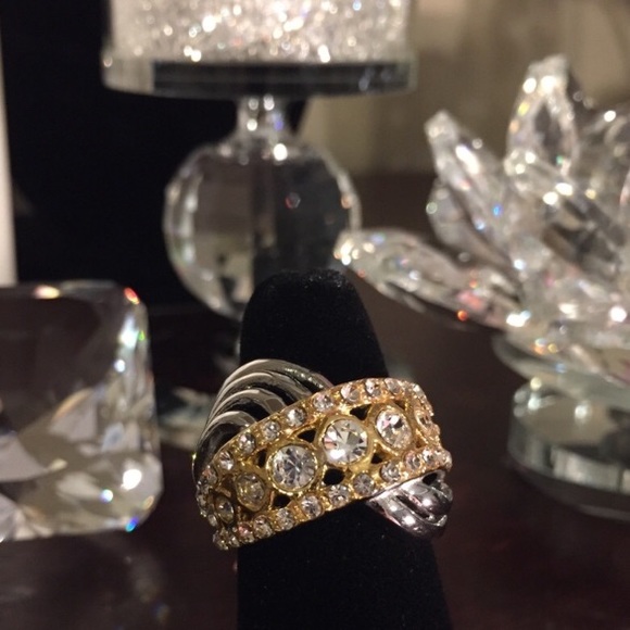 Crystal Stainless Steel Ring - Picture 2 of 7